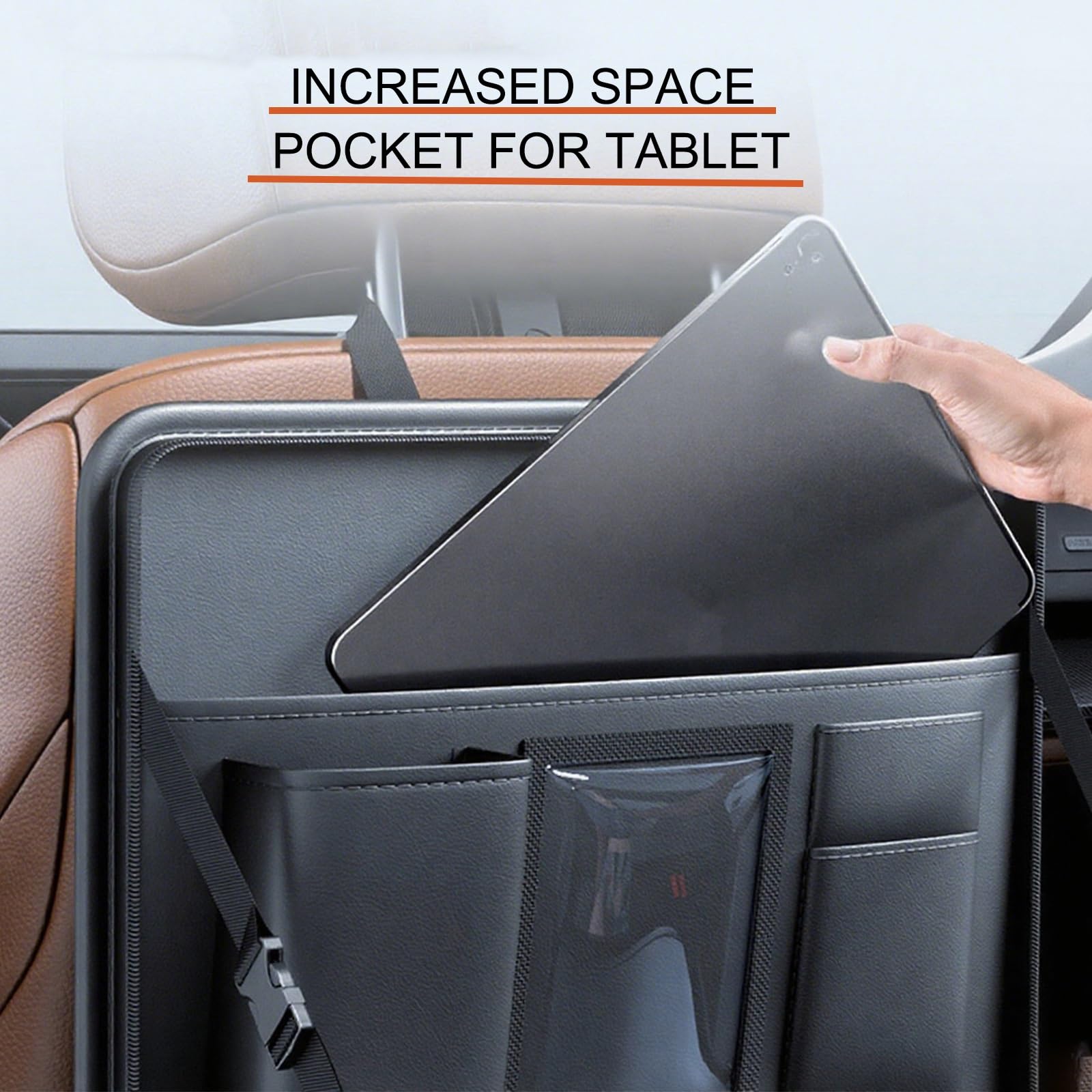 Mesa de Coche Portátil, Bandeja para Volante de Coche 2 en 1, Bandeja Ajustable para Asiento de Pasajero, Escritorio Ajustable para, Mesa para Teléfono Móvil Bebida
