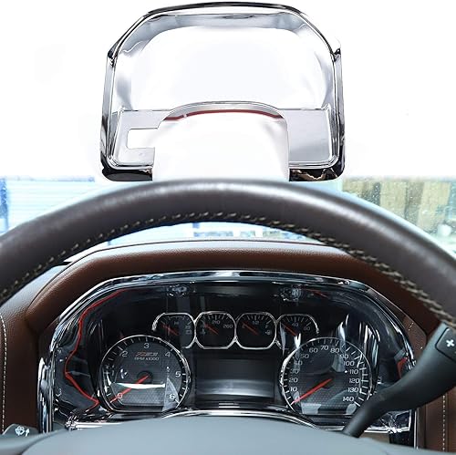 Voodonala Para 2010-2017 Chevy Silverado GMC Sierra Dash Board Trim Accesorios, ABS Cromo 1pc