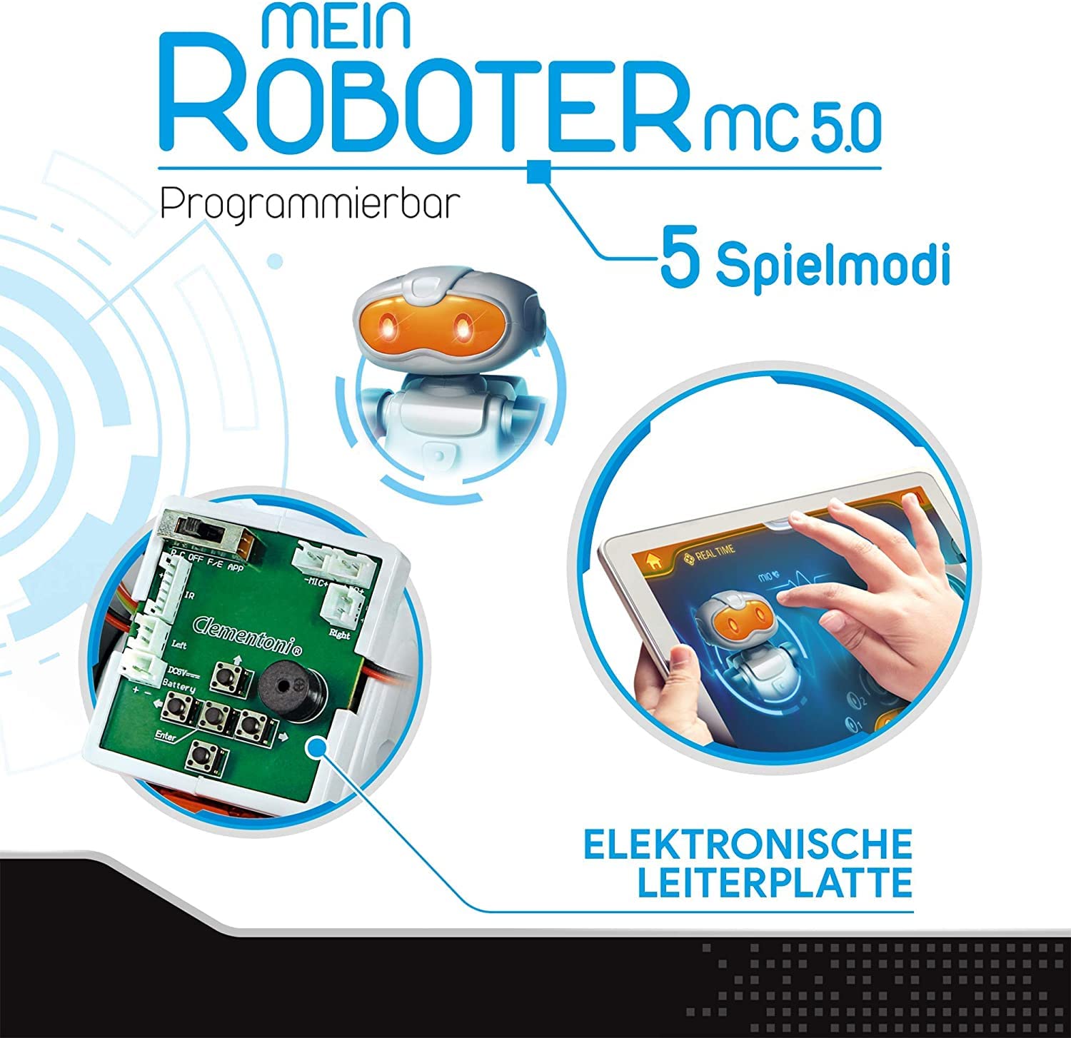 Clementoni MC 5.0 Robot, Biały/Pomarańczowy, Od 8 lat, 59158