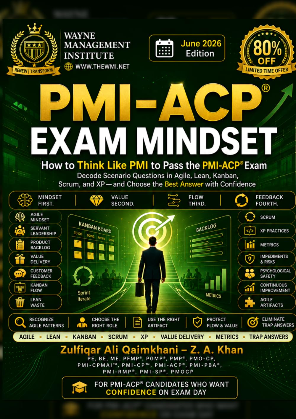 PMI-ACP Exam Mindset: “I AM PMI-ACP Certified. You can be too — faster, easier, and cost-effective.” Z. A. Khan P.E, BE, ME, PFMP, PGMP, PMP, CPMAI, ... PMOCP) (PMI-ACP Exam Preparation Simplified.)