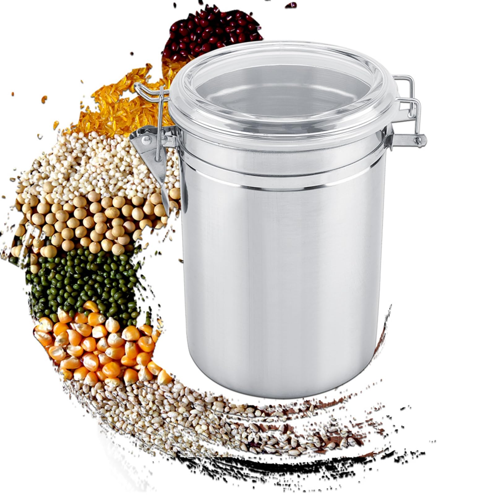Tomotato Coffee Airtight Canister for Coffee Beans, Ground Coffee, Tea, Sugar (1800ml) — image 1