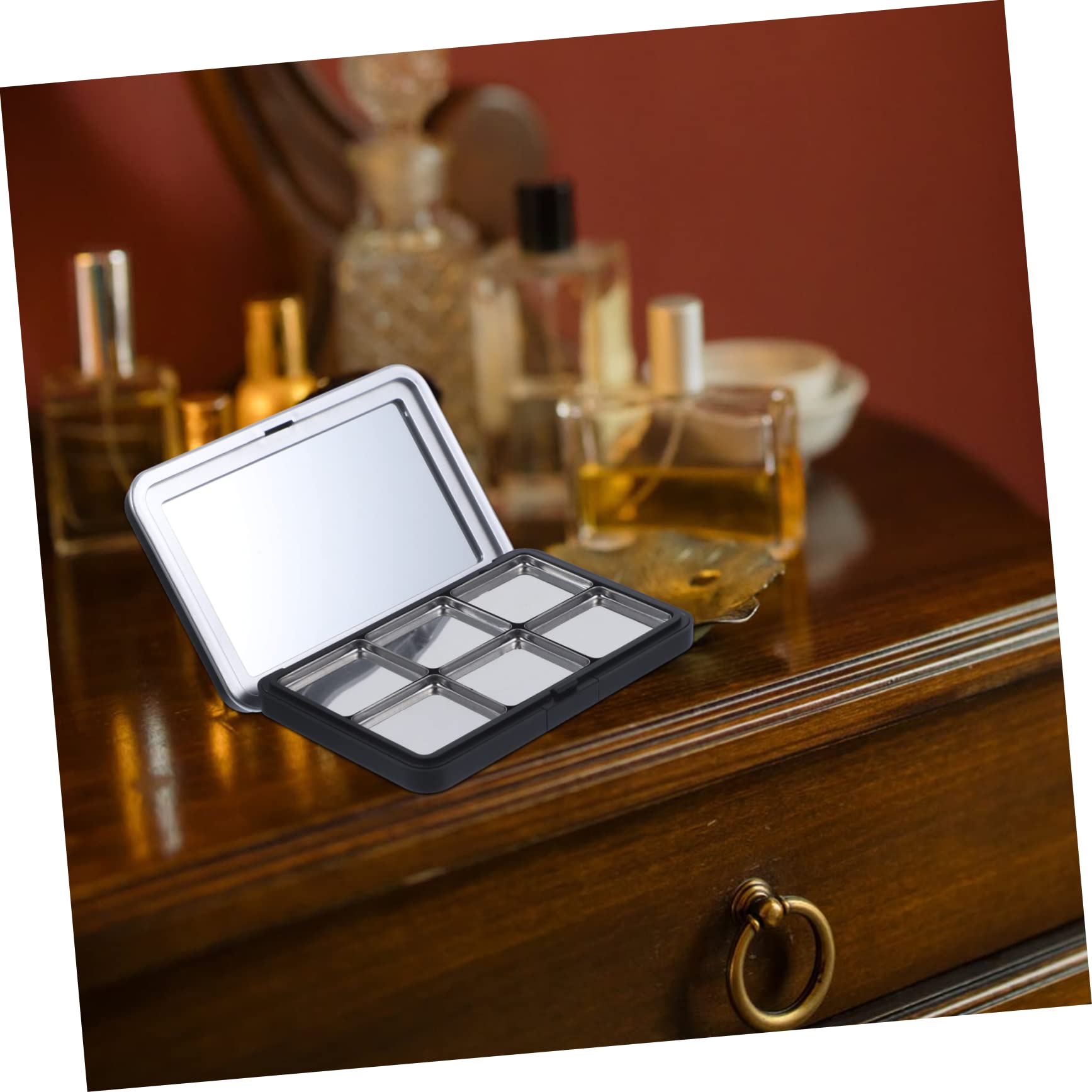 ORFOFE Set 2 Palette Vuote per Ombretti e Fard, Contenitore As Leggero, Riutilizzabile, per Fai da Te e Esposizione Cosmetici