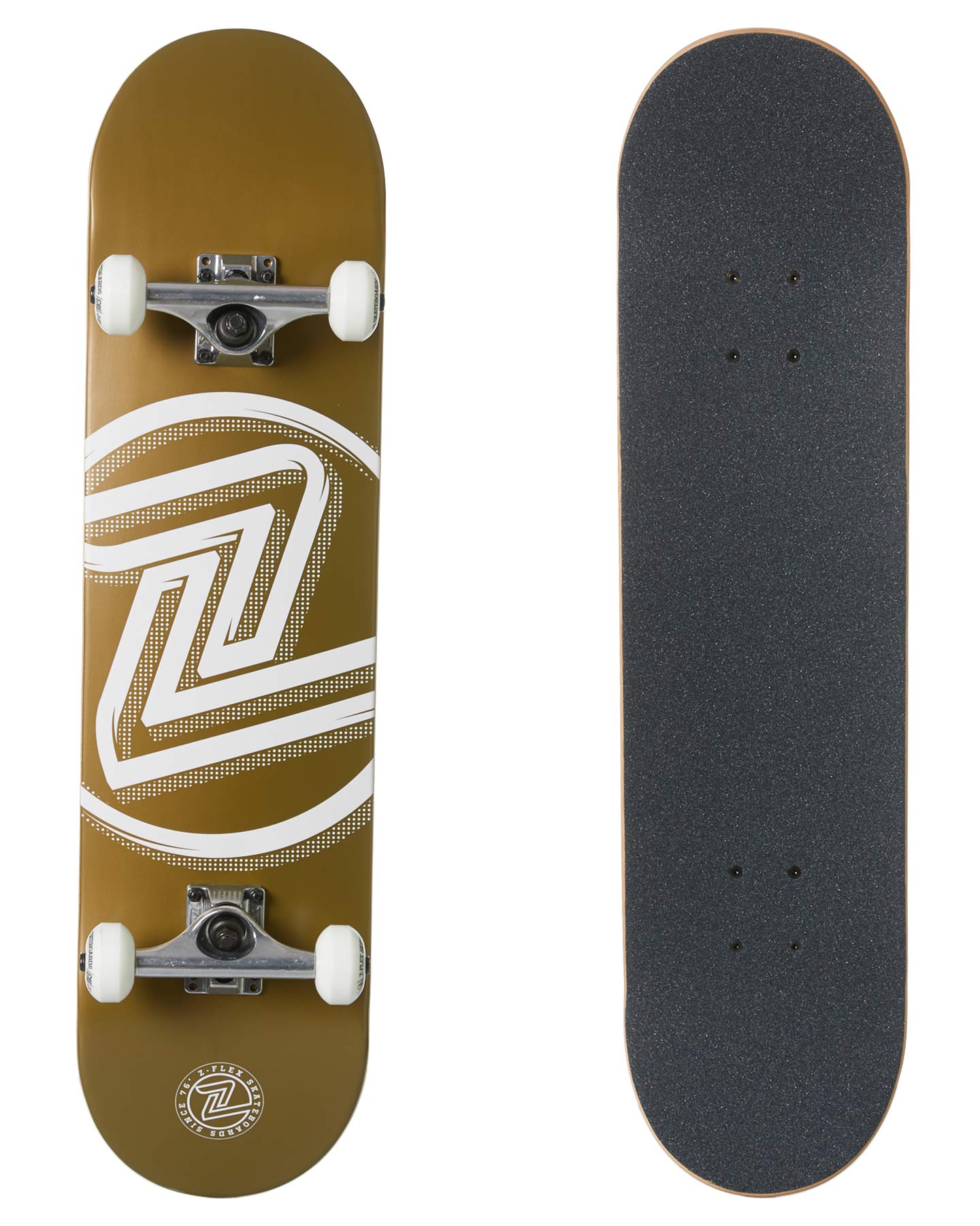 Z-Flex Logo Complete Skateboard - Gold 7.875"