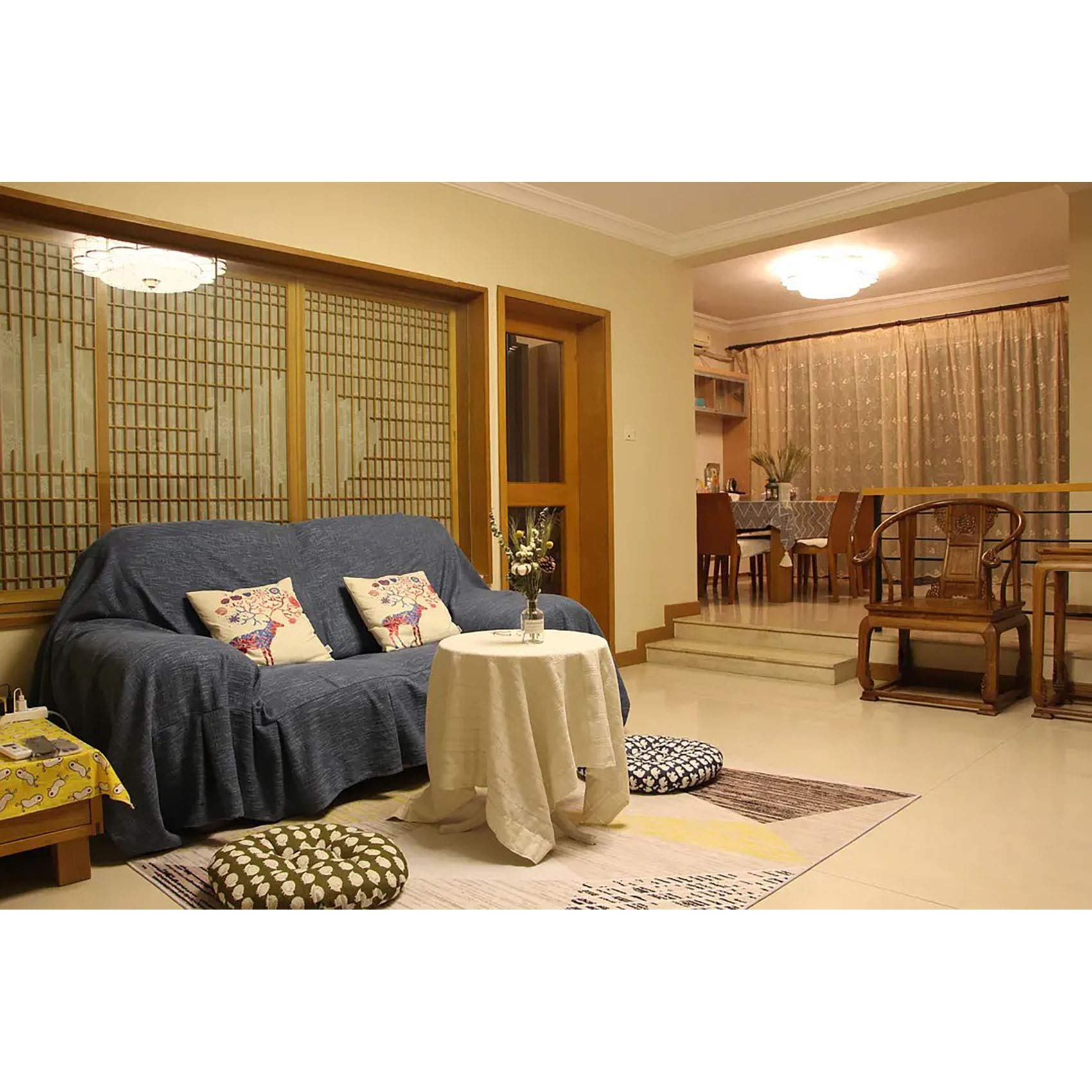 Coussin De Siège Carré Rembourré – Taille 50x50 Cm, épaisseur 9 Cm – En Coton/lin Et Polyester – Remplissage Coton Perlé