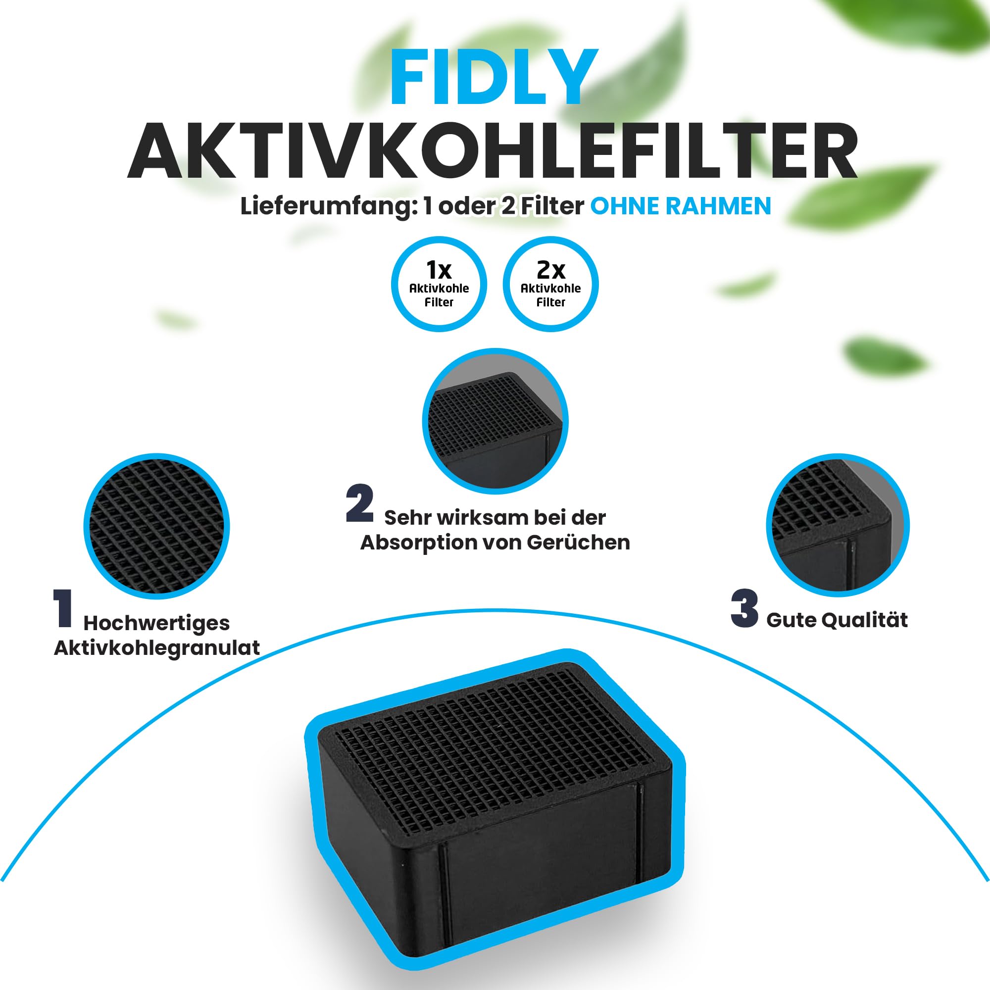 Filtro ai carboni attivi compatibile con Geberit DuoFresh – Filtro di ricambio – Neutralizzazione degli odori, filtro antiodore, purificatore d'aria WC – Made in Germany