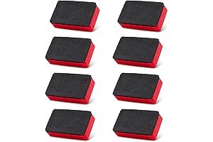 Car Clay Polishing Sponge Pads with Handle - 8 Pack