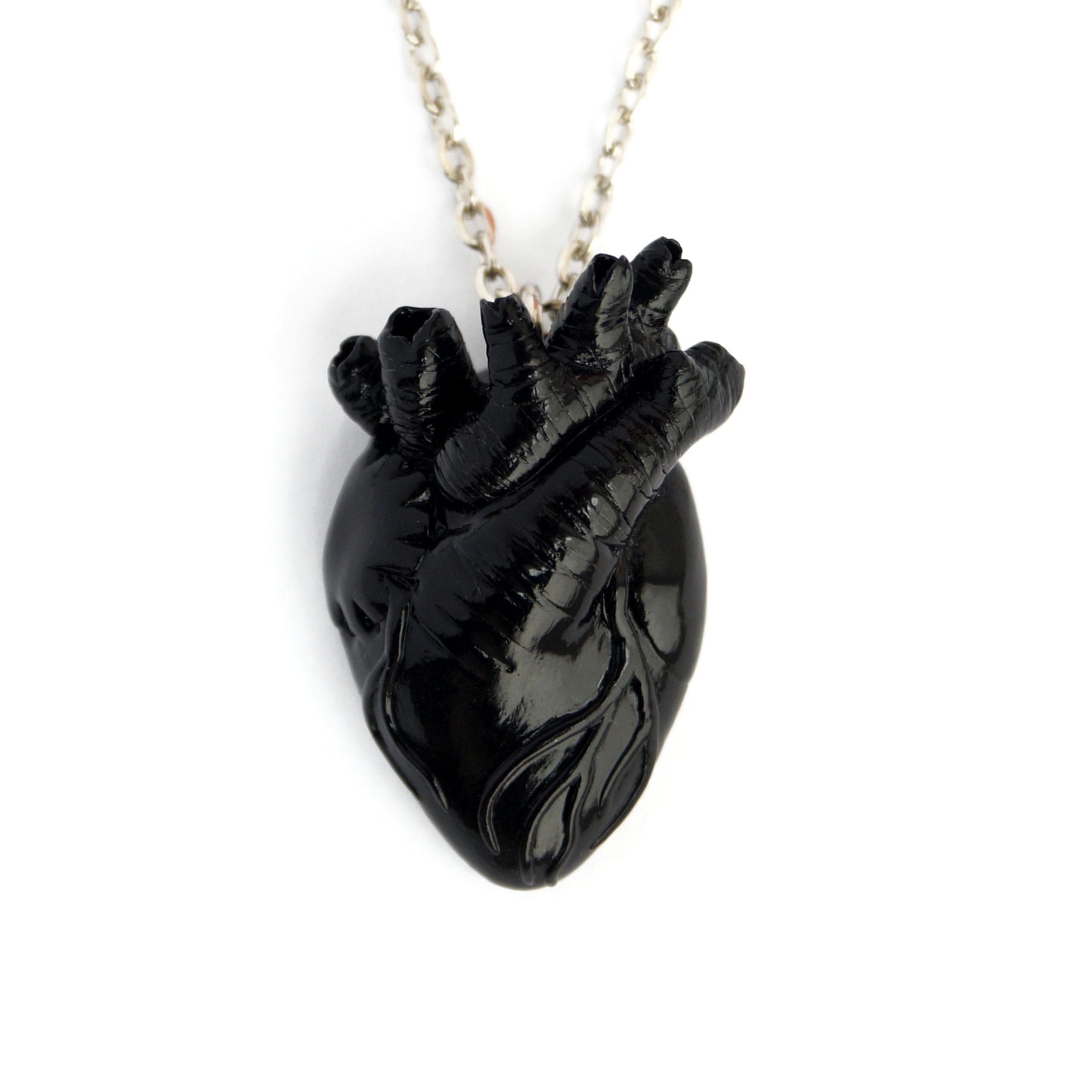 Anatomical Heart Necklace Red