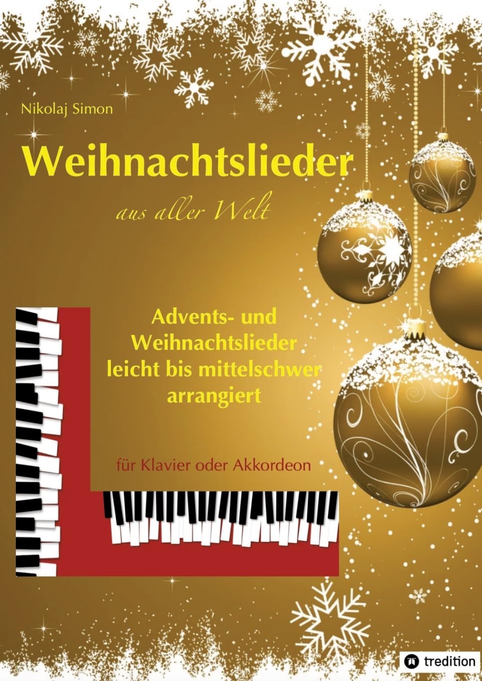 Chants de Noël du monde entier partition piano et accordéon facile