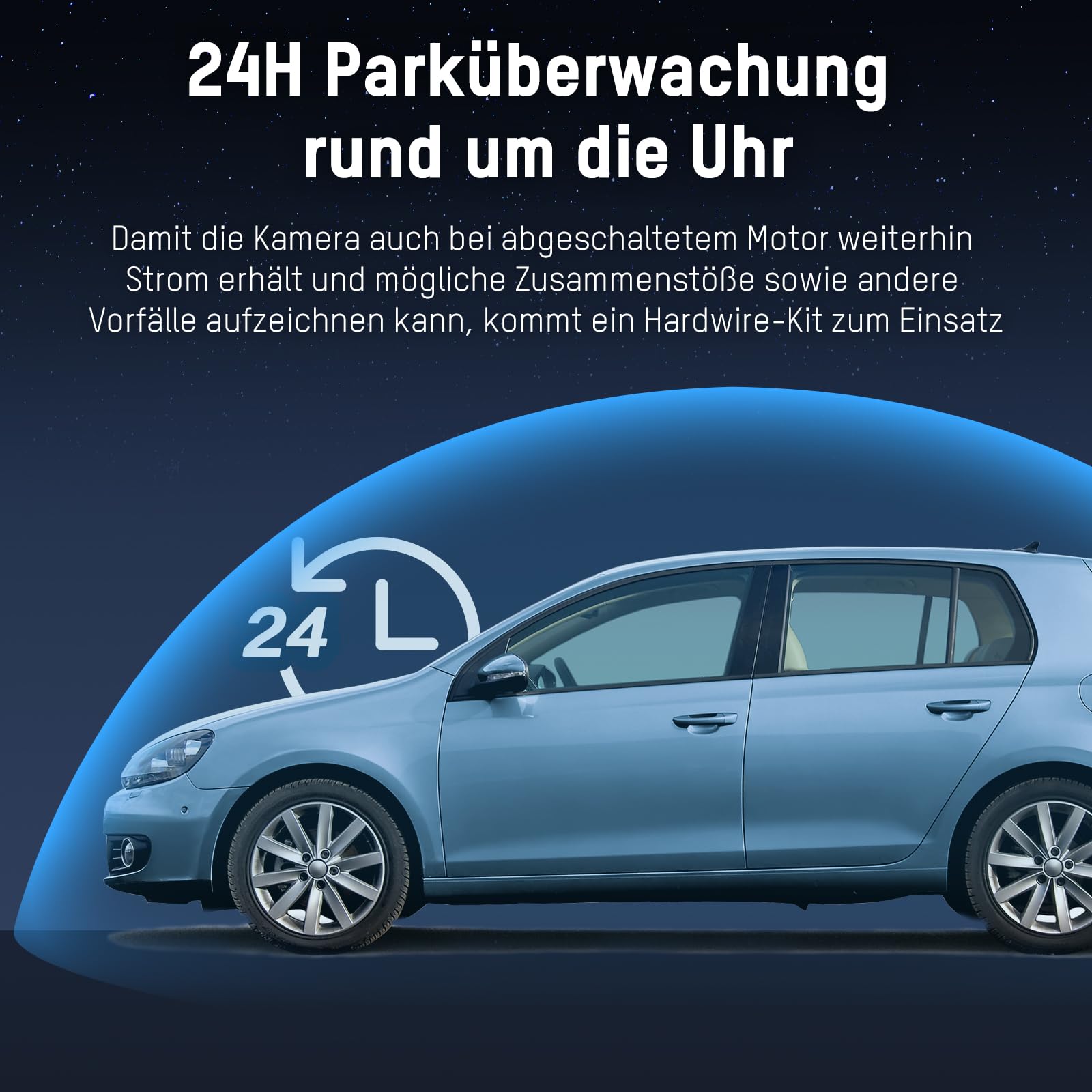 Hikvision C6PRO Buckline, Micro Hardwire-Kit, 12.5ft/3.8 Meter Auto-Ladekabel-Kabel, Parküberwachung mit Unterspannungsschutz, für Dashcam 24Std. Parkmodus
