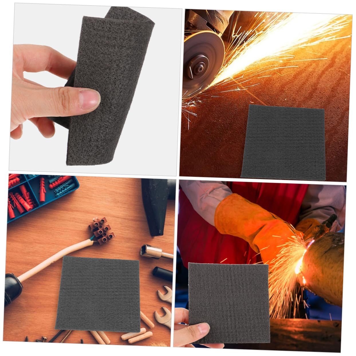 HOMOCONO Graphite Felt Heat Resistant Material Carbon Felt Fireproof Graphite Carbon Felt for Welding High Temperature Carbon Felt Flame Resistant Rv Insulation