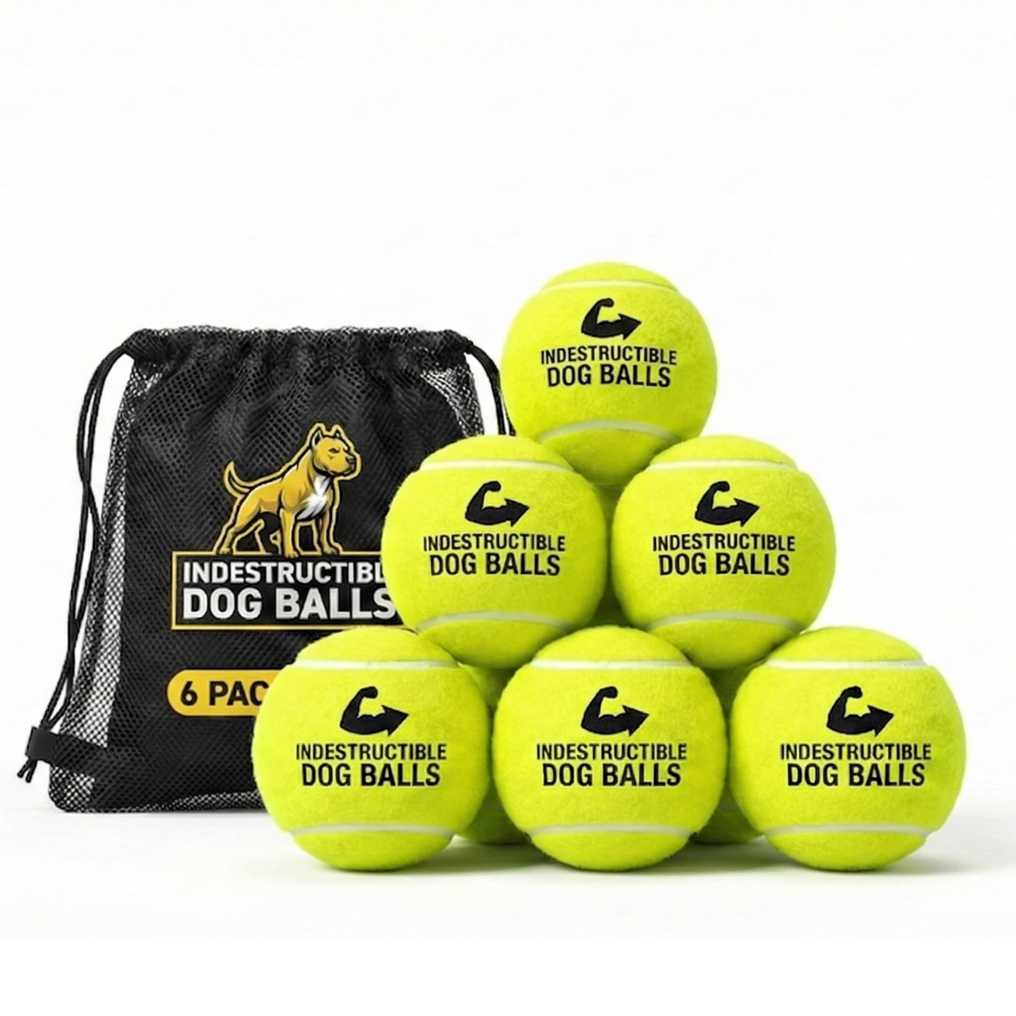 Big Game Hunters Palla da tennis a doppia resistenza per cani indistruttibile
