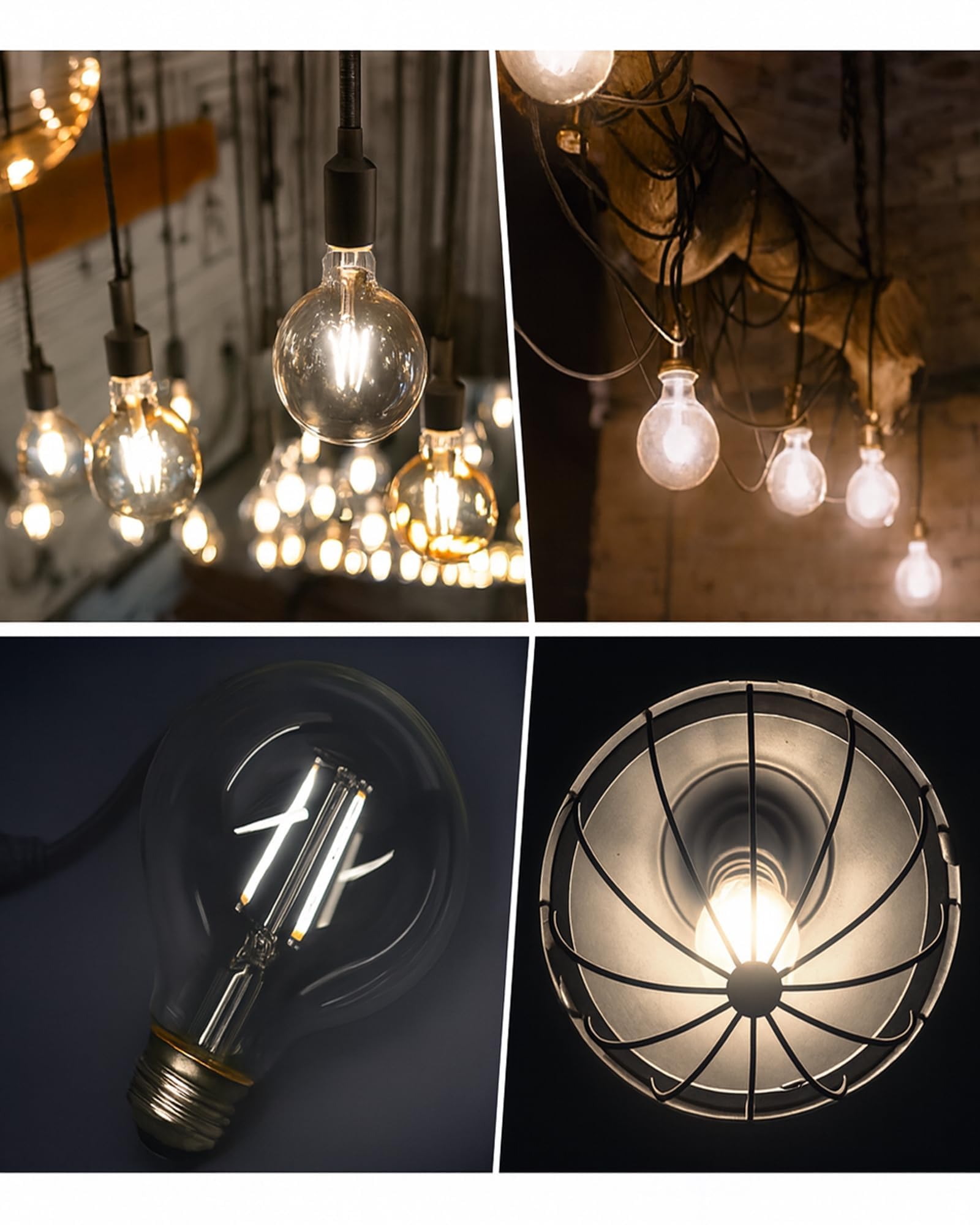 Vintage Edison Bulb - Warm Yellow Glow -4