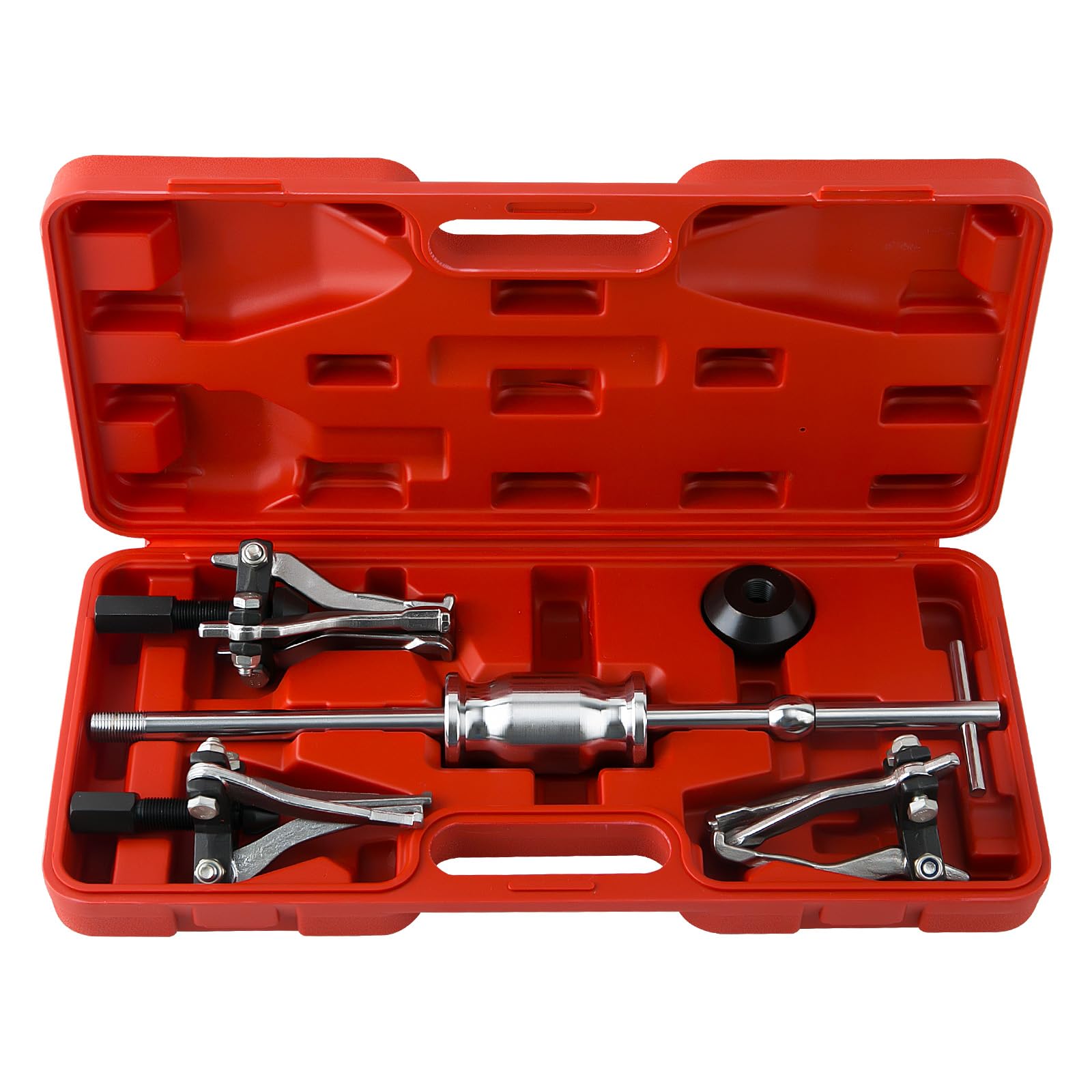 maXpeedingrods 3 Jaw Gear Bearing Slide Hammer Puller Set, 5PCS Universal Internal & External Gear Pulley Puller Set for Pulling Out Gear Bearings