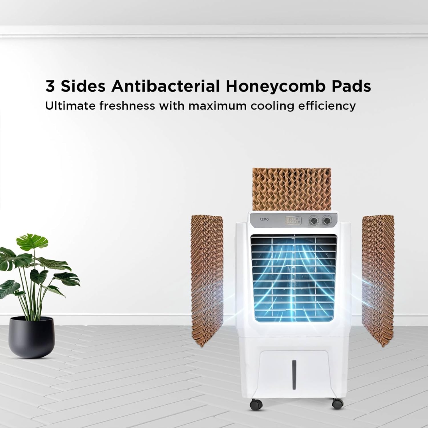 Black+Decker Evaporative Air Cooler Remo 45L Air Throw 26 Ft...