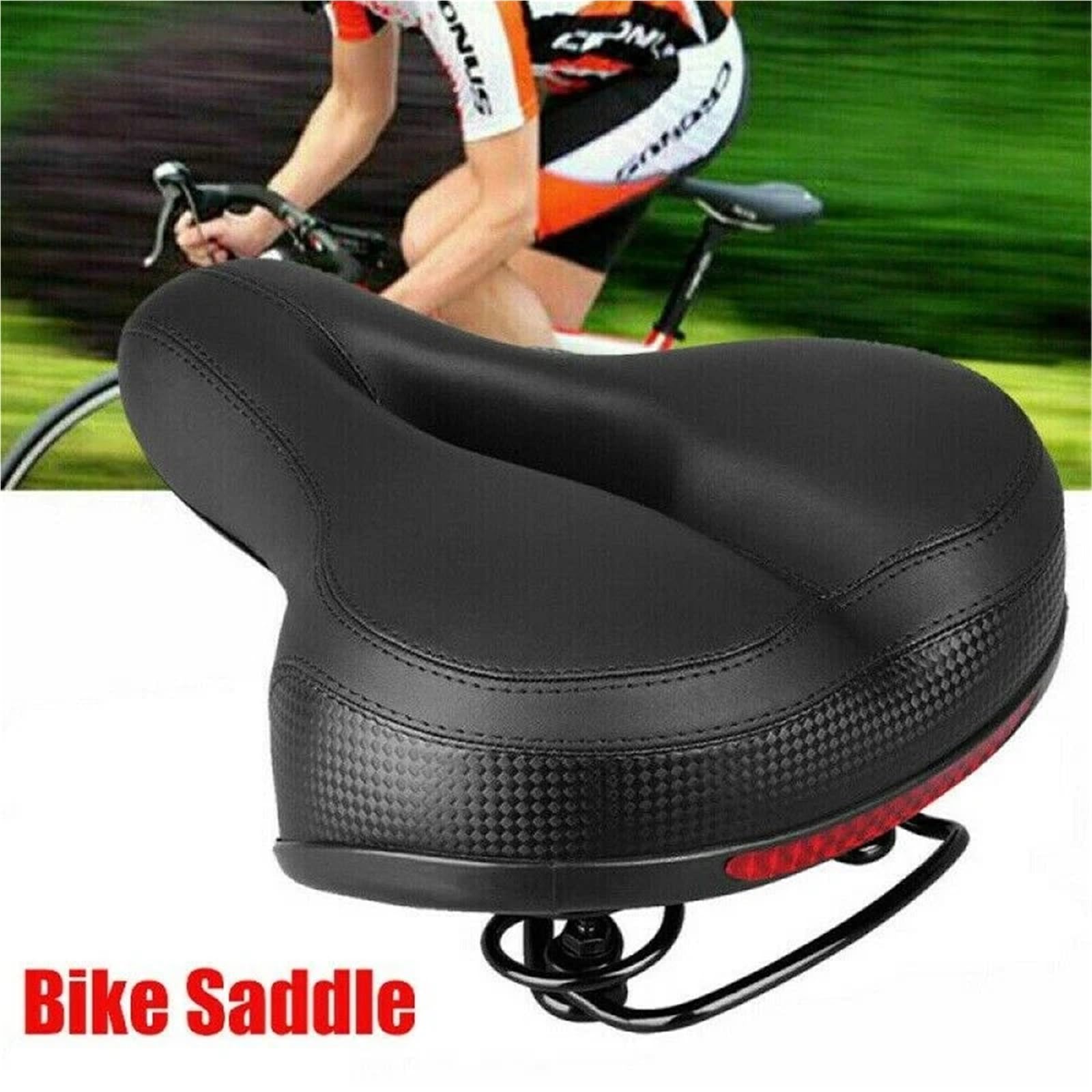 Sella for bicicletta in gel 3D, extra larga, comfort, ultra morbida, spessa, con imbottitura in silicone for mountain bike, pezzi di ricambio for bici Per Biciclette Da Strada, Mountain Bike, City Bik