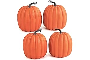 Artmag Pumpkin Decorating Kits (6 Pack) - Large Foam Pumpkins for Halloween...