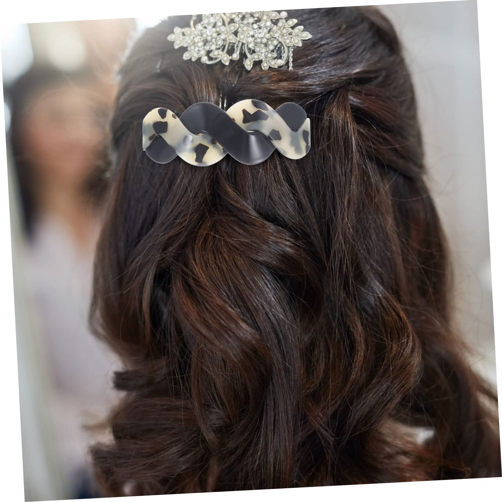MAGICLULU 5 Sets Haarspangenclips Für Frauen Pferdeschwanzhalter-clips Dekorative Haarspangen Pferdeschwanz Zum Stylen 2 Stück * 5