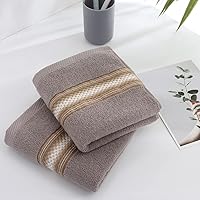 Vista 4 de YiLUOMO Toallas de mano texturizadas con patrón de rayas, 100% algodón, suaves, altamente absorbentes, para baño, 13 x 29 pulgadas