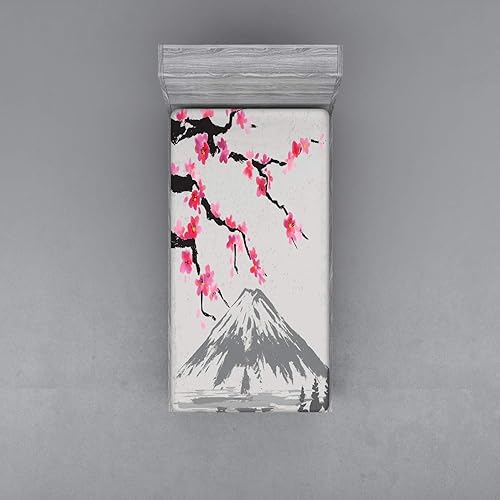 Miniatura 7 de Ambesonne Sábana bajera ajustable de fútbol, imagen compuesta de doble exposición de un jugador de fútbol y bandera estadounidense de carrera de