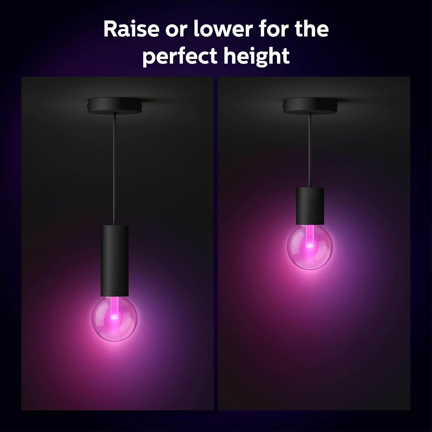 Philips Hue Lightguide Pendant Cord - Black - Image 4