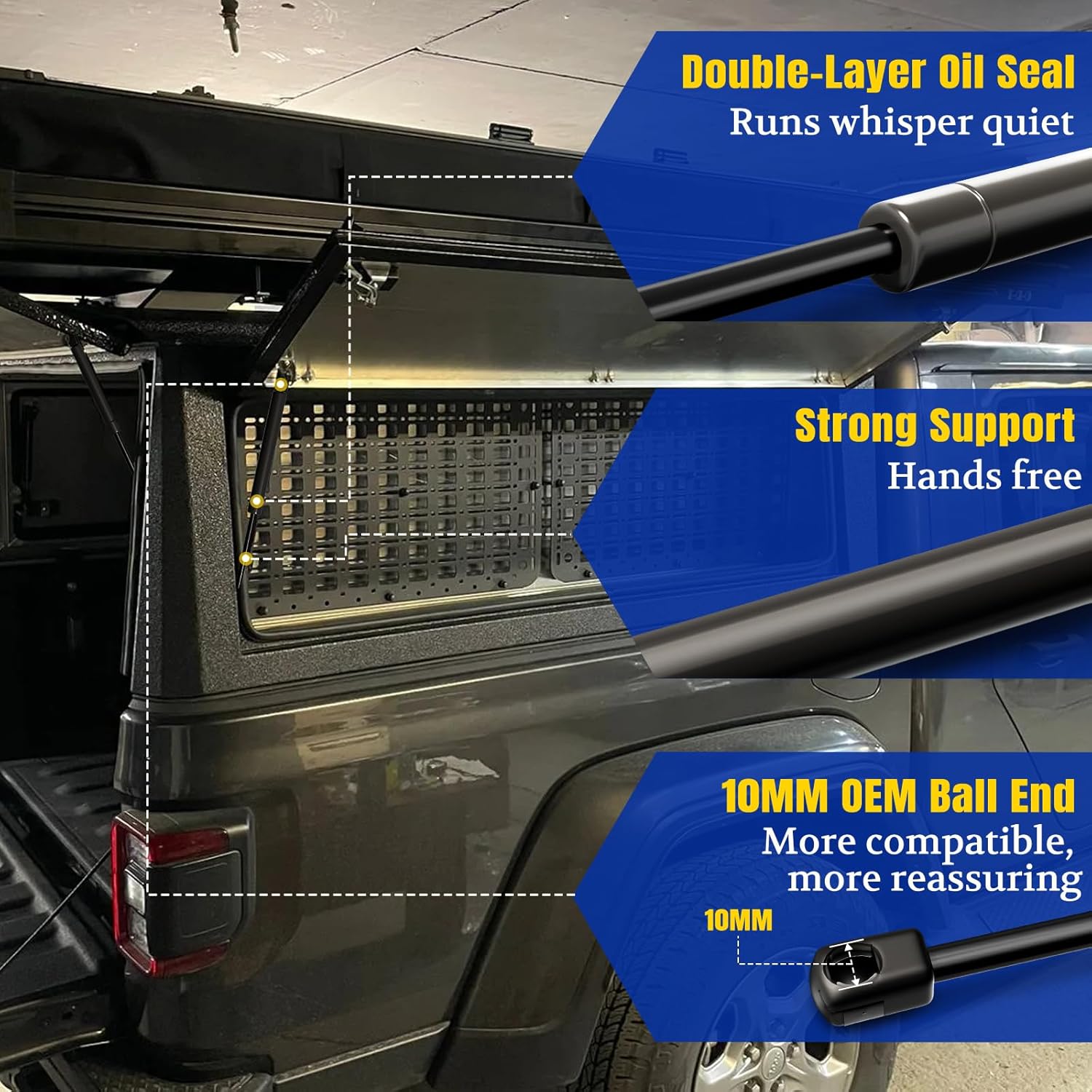 ARANA SL1310 15 inch 10 Lb Gas Struts Spring Shocks ML1310 15 inch 10Lb Lift Support for Truck Topper Camper Shell Motorhome Door Cabinet Door Toolbox Lid,Set of 2