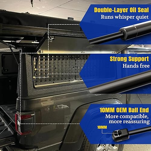 Miniatura 4 de ARANA SL1310 ML1310-Puntales de gas de 15 pulgadas y 10 libras, soporte de elevación para tapa de camioneta, cubierta de cámper, puerta de caravana