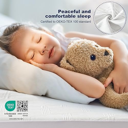 Miniatura 5 de FELTYBED Protector de colchón impermeable tamaño individual, tela de aire 3D, suave y transpirable, funda de colchón ajustable de 6 a 15 pulgadas de