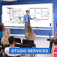 Vista 6 de 96"x48" Large Magnetic White Board Dry Erase Whiteboard with Rolling Stand 8’x4’ Double-Sided Mobile White Boards on Wheels, Including 3 Magnetic