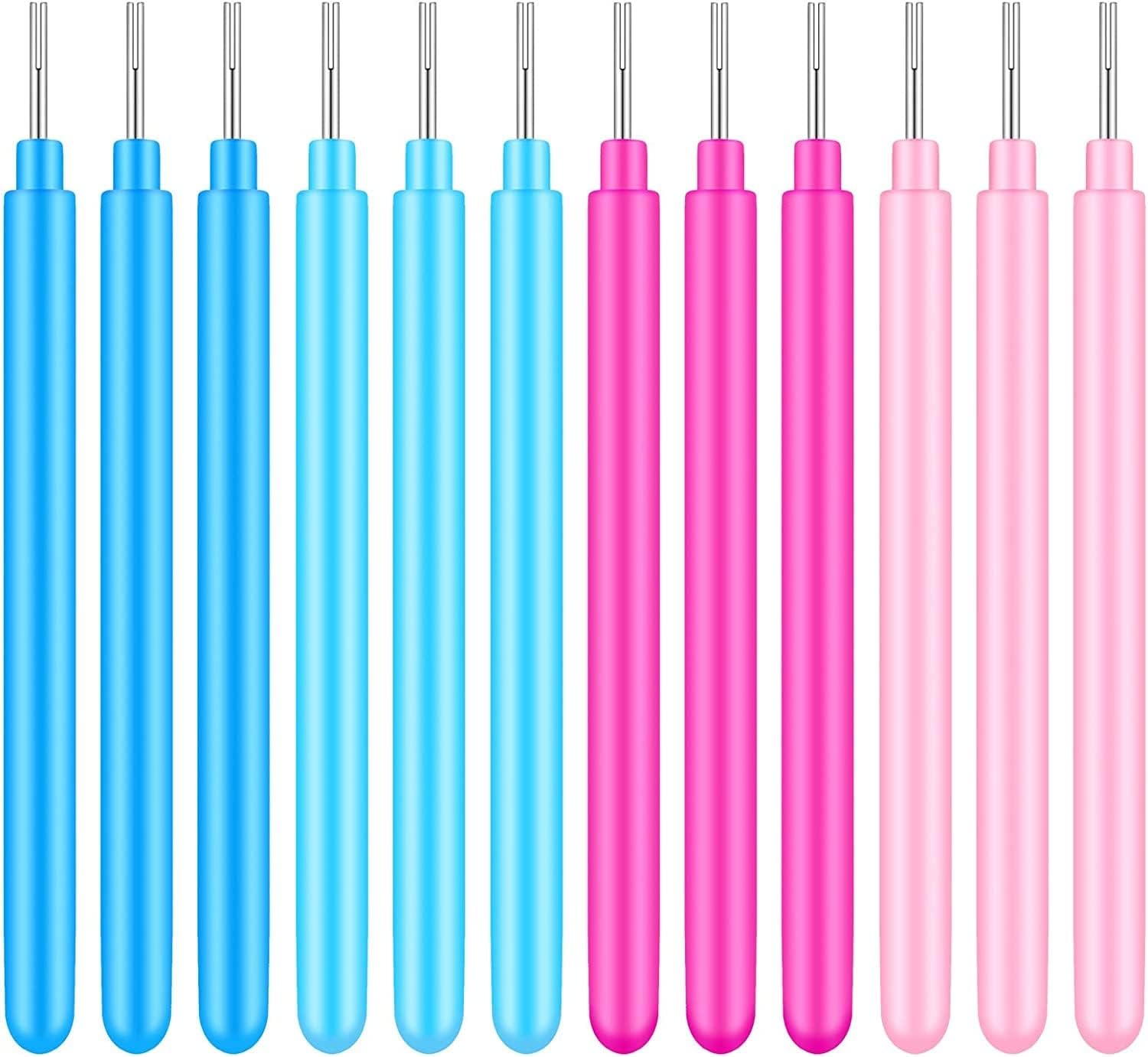 KRAFTMASTERS®Set of 12PCS Paper Quilling Tools Rolling Curling Quilling Needle Pen DIY Cardmaking Paper Quilling Pen for Art Craft Handmade Tools, 4 Colors (Colour Will be Send as per Stock-image-22