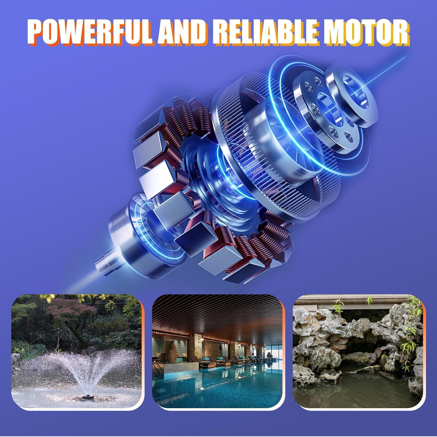 AgiiMan Pond Pumps -2HP 3500GPH Pool Cover Pump with Filter Bag and 33 FT Cable, Submersible Water Pump Max Lifting Height 20 FT, Ultra Quiet Sump Pump for Pond, Waterfall, Yellow