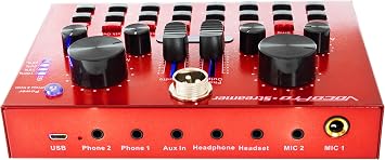 VocoPro Portable Studio, USB Audio Interface with Microphone, for Recording and Streaming. (Streamer-Desktop)