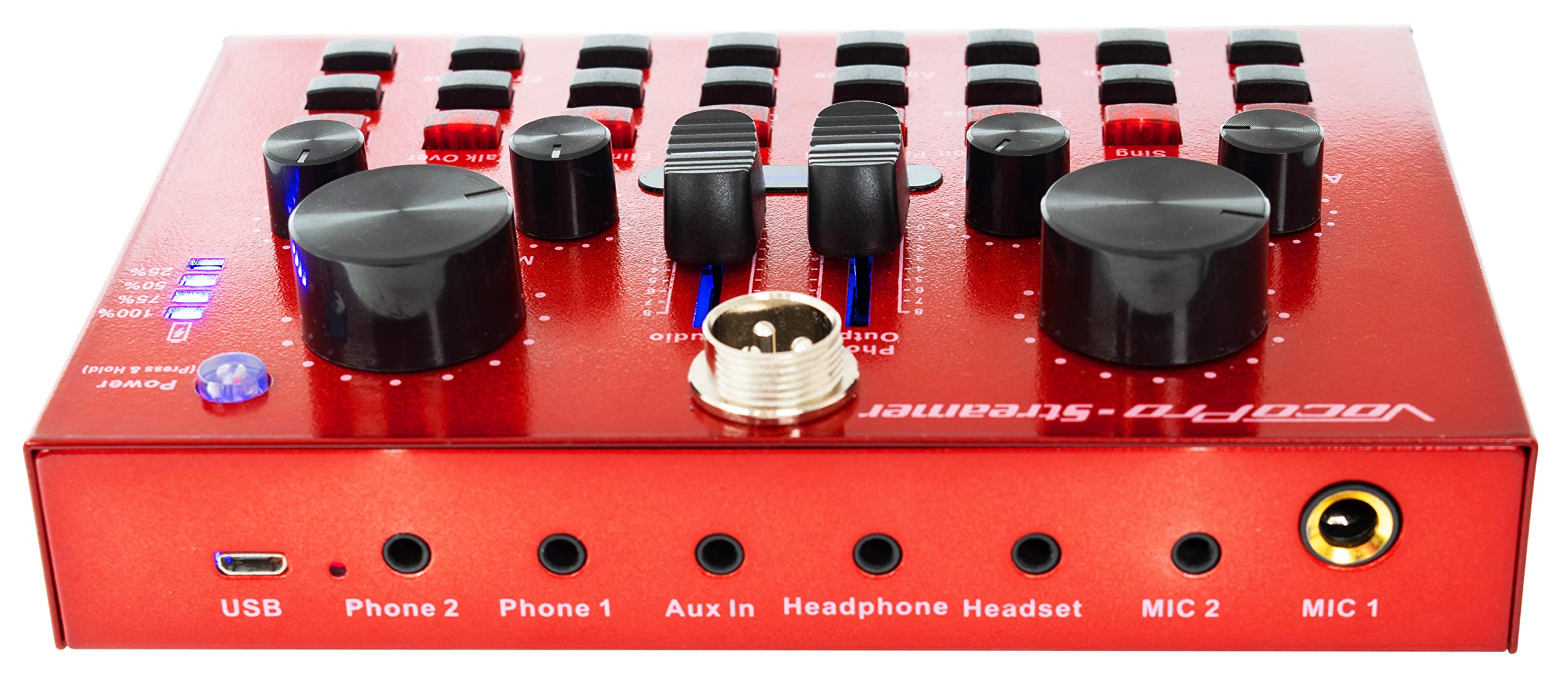 VocoPro Portable Studio, USB Audio Interface with Microphone and, Ring-Light for Recording and Streaming. (Streamer-Desktop-Vlog) - Image 4