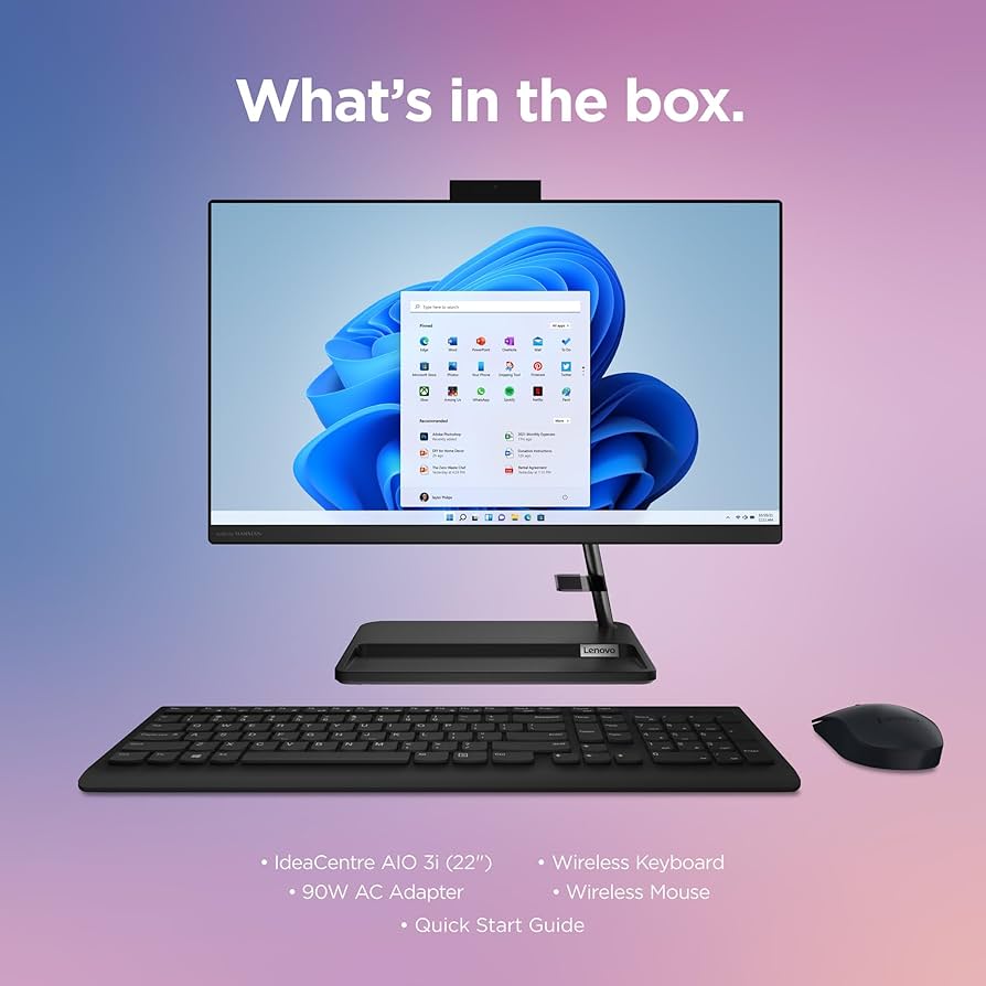 Windowsデスクトップ IdeaCentre AIO 370i i3-1220P/8GB Lenovo IdeaCentre AIO 370i(21.5型 第12世代インテル) | 効率的