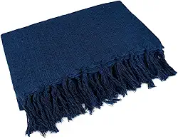 Mantas Artesanais Para Sofa 1,80x2,40 (AZUL)