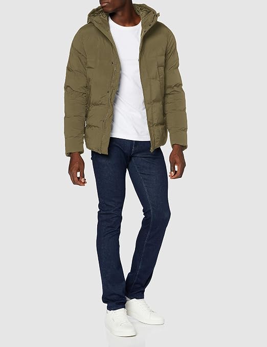 Hooded Stretch Bomber Jacket 