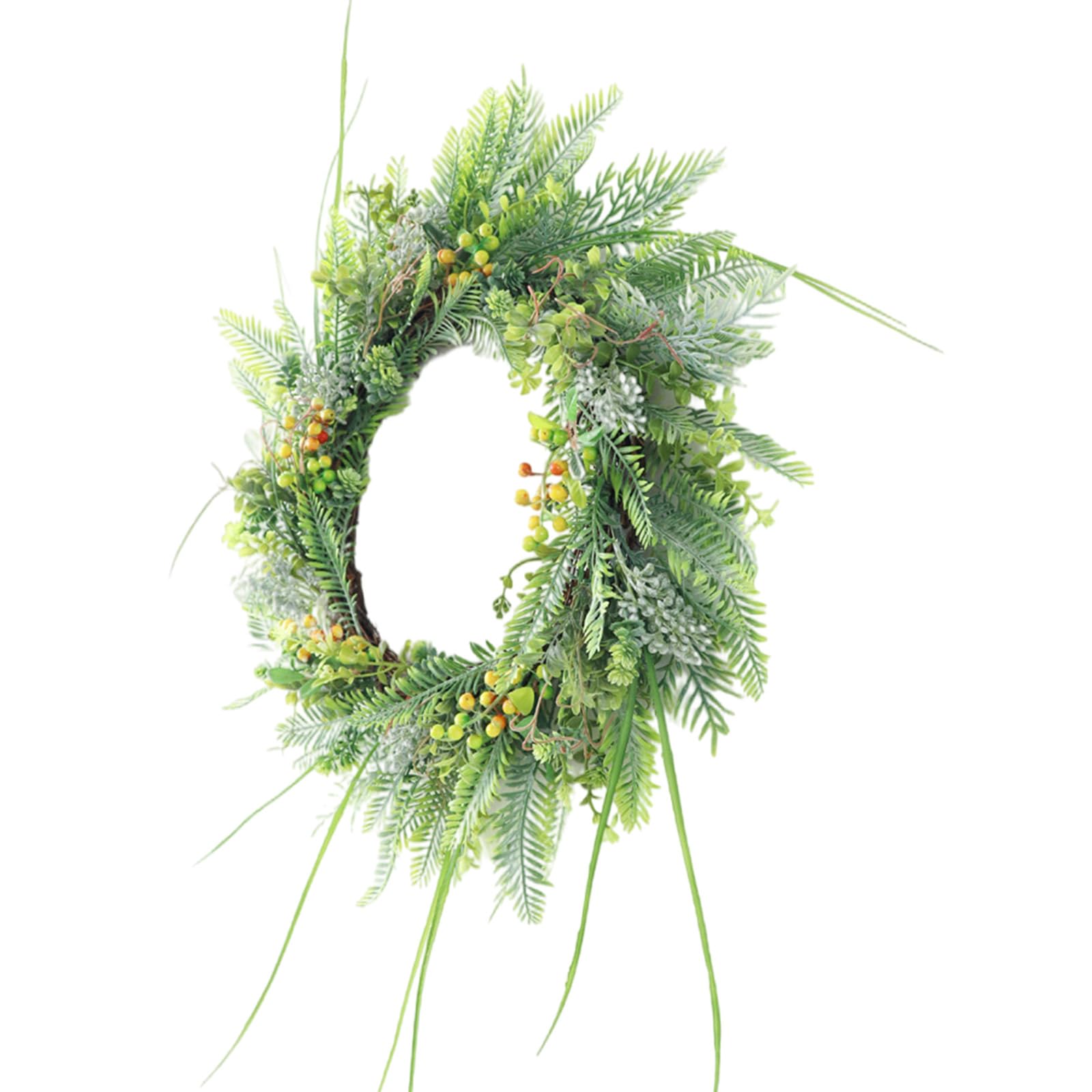 Realistic Artificial and Berri Wreath Artificial Wreath with Berries Garlands for Seasonal Decoration Bedroom Door