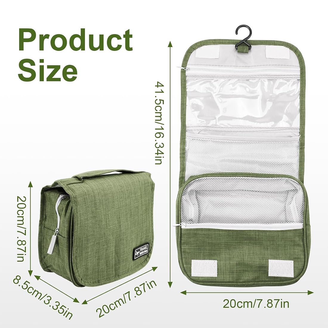 Sac de stomie, Sac pour stomie, Accessoire de stomie, Sac de rangement pour accessoires de stomie, Sac de voyage médical portable, Organiseur pour stomie für Stomie Colostomie Iléostomie, Vert