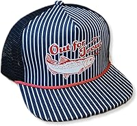 Vista 31 de ThatsRad Out for Trout Corduroy Snapback Sombrero Gorra Pesca con Mosca Pescador