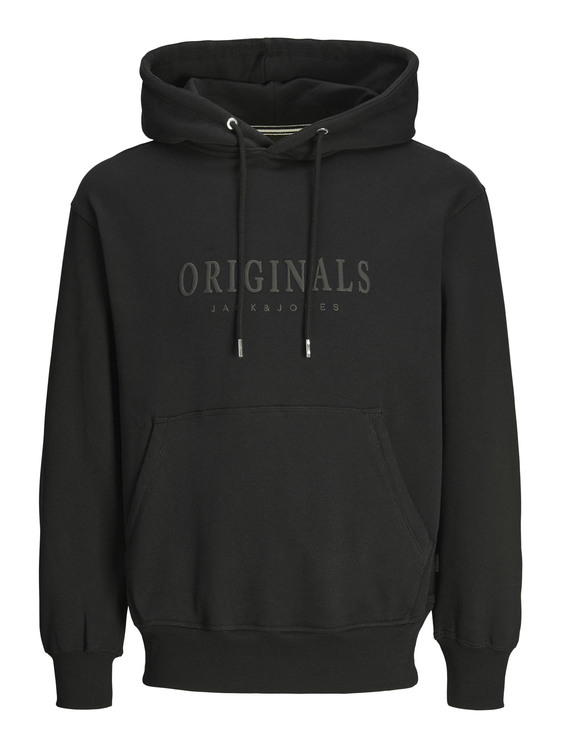 JACK & JONES Jorfrederiksberg Sweat Hood Sn, black, S