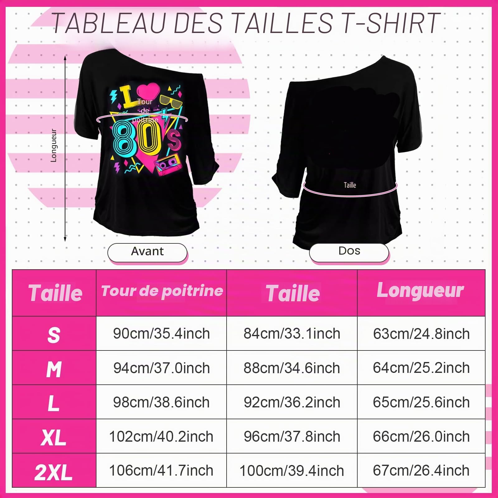 22Pièces Déguisement de Année 80 pour Femme, 80s Ensemble d'accessoires de Costume avec T-shirt Tutu Sac de Ceinture Gants Bandeau Lunettes Boucles Oreilles Collier pour Halloween Carnaval Thème Fête
