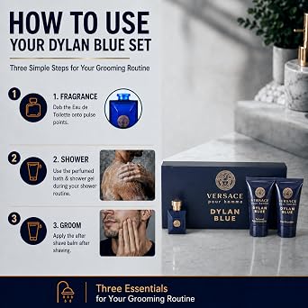 Versace Dylan Blue Pour Homme 3-Piece Miniature Set for Men