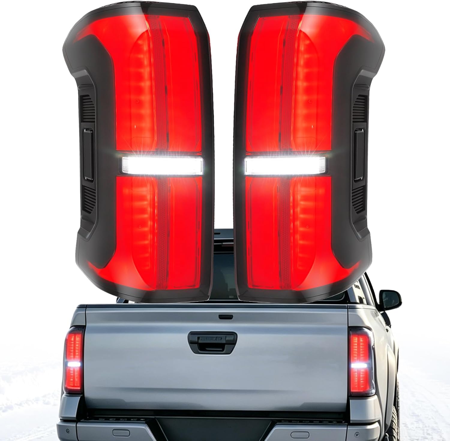 Auto Led Rear Tail Lights Fit for 2024 2025 2026 Toyota Tacoma | Smorked,Play&plug,Rear Brake Stop Light Lamps Assembly Accessories tacoma 2027