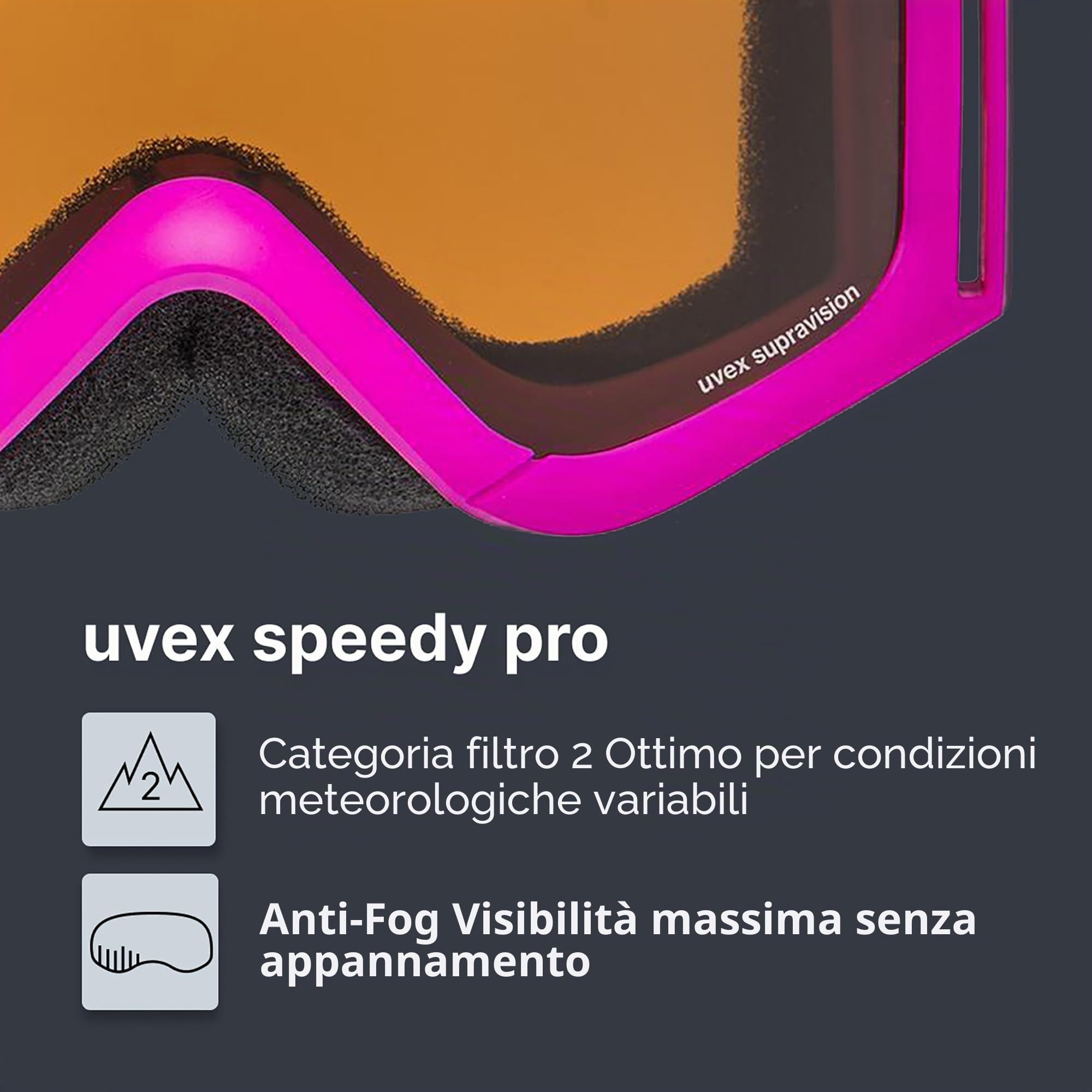 Uvex, Occhiali Bambino Speedy PRO