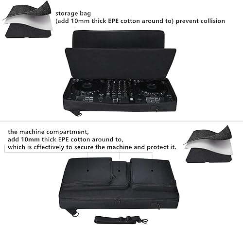 Miniatura 2 de Funda de transporte para Pioneer DJ DDJ-FLX6, bolsa de viaje suave compatible con DDJ SX SX2 SX3DDJ 800 808T1 DJ Controller, funda protectora para