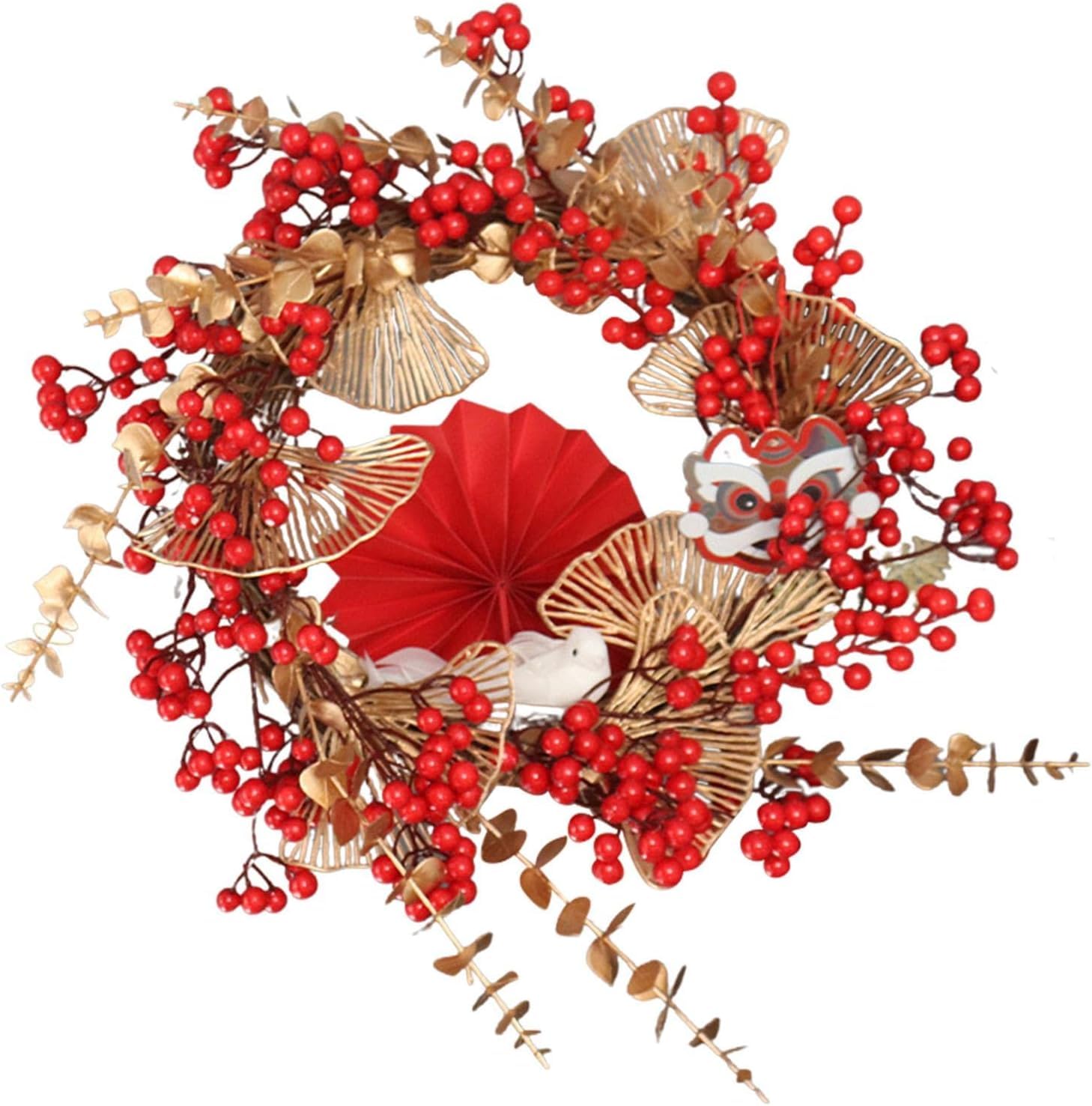 Amazon.co.jp: 正月飾り リース 玄関飾り 正月リース 手作り