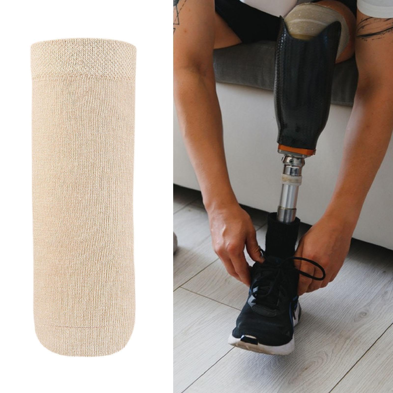 harayaa Calza per amputati in gel, calza per protesico, protezione elastica per amputati, compressione ammortizzante, S
