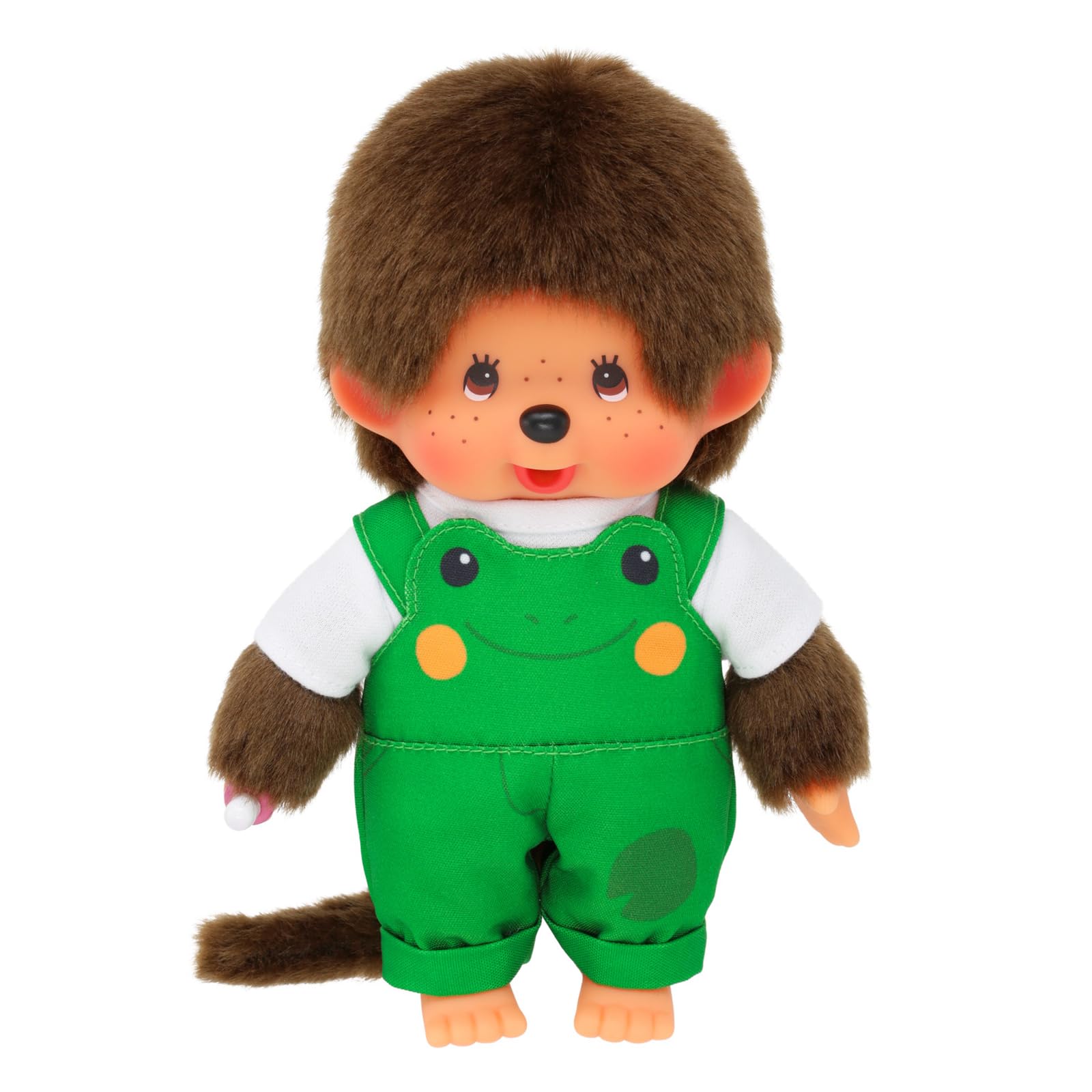 Sekiguchi 203871 Original Monchhichi Boy with Dungarees and Frog