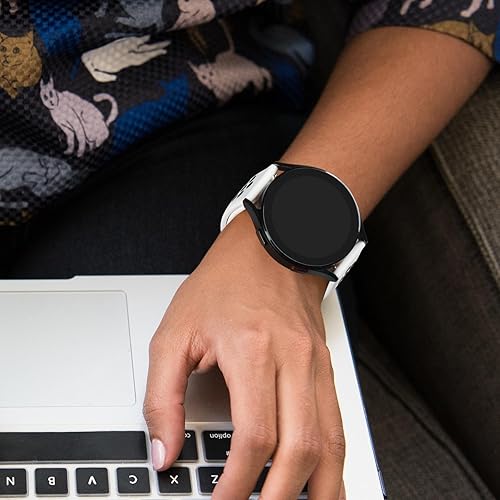 Miniatura 7 de Meliya Bandas compatibles con Garmin Forerunner 245645 Band, Forerunner 55158 Band, 0.78 pulgadas de repuesto de silicona suave correa deportiva