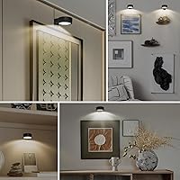 Vista 6 de 2-Pack Picture Light for Paintings Battery Operated Art Light with Remotes,3 Lighting Display Light,Magnetic Dimmable and Timer Wall Light for Black