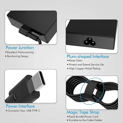 Miniatura 5 de Cargador de CA USB C de 100 W para ASUS ROG Flow Z13 GZ301 GZ301Z ASUS ROG Flow X13 GV301 GV301Q GV301R A20-100P1A Cable adaptador de fuente de